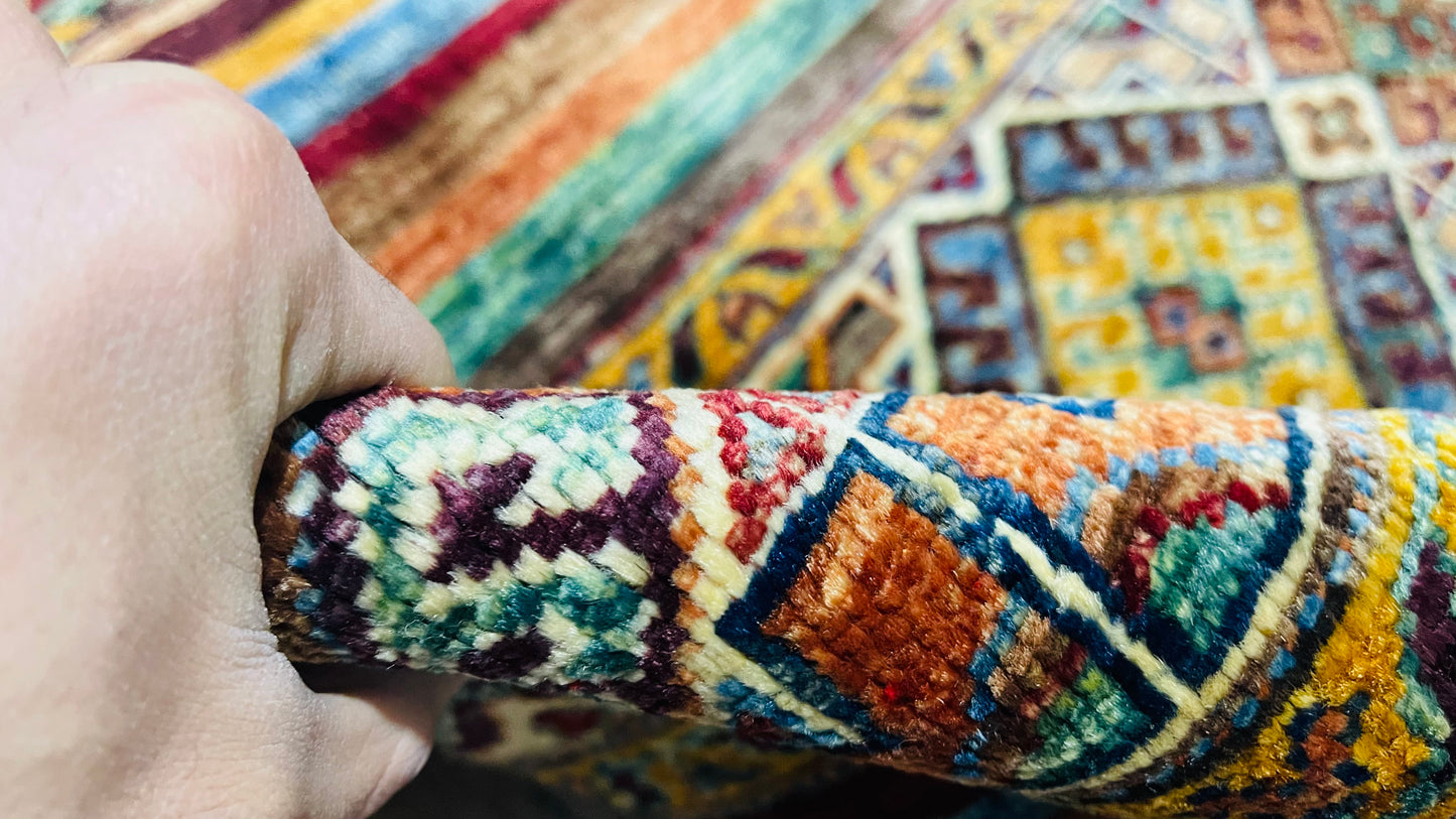 Afghan Handmade Rug - Tribal Khorjin Area Rug – 4’ 1’’ x 2’ 7’’