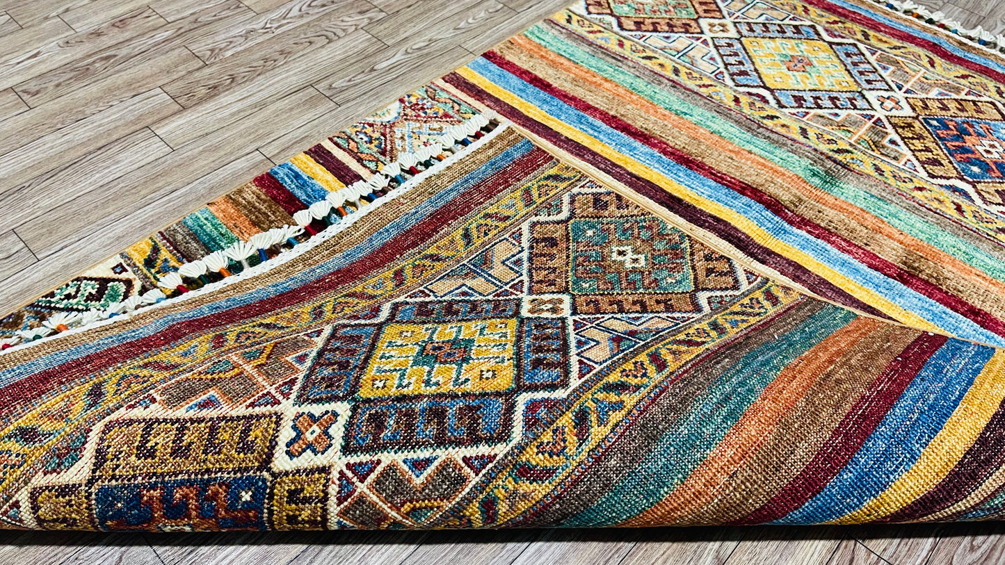 Afghan Handmade Rug - Tribal Khorjin Area Rug – 4’ 1’’ x 2’ 7’’