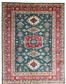 One of a Kind, Pure Wool, Naturally Dyed, Hand Knotted, Fine Afghan Super Kazak Area Rug – 11’ 11’’ x 9’ 4’’