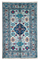 One of a Kind, Pure Wool, Naturally Dyed, Hand Knotted, Fine Afghan Super Kazak Area Rug – 6’ 0’’ x 3’ 10’’