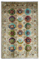 One of a Kind, Fine, Pure Wool, Naturally Dyed, Hand Knotted, Afghan Traditional Waziri Area Rug - 10’ 1’’ x 6’ 7’’