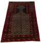 Pure Wool, Naturally Dyed, Hand Knotted, Fine Afghan Traditional Prayer Area Rug – 4’ 8’’ x 2’ 11’’