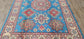 Pure Wool, Naturally Dyed, Hand Knotted, Fine Afghan Traditional Super Kazak Area Rug – 8’ 9’’ x 6’ 2’’