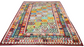 Colorful, Handwoven, Fine Afghan Maimana Kilim - Reversible Area Rug - 9’ 5’’ x 7’ 2’’