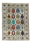 One of a Kind, Pure Wool, Naturally Dyed, Hand Knotted, Fine Afghan Traditional Waziri Area Rug – 8’ 2’’ x 5’ 10’’