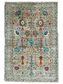 One of a Kind, Pure Wool, Naturally Dyed, Hand Knotted, Fine Afghan Traditional Sultani Area Rug – 6’ 2’’ x 4’ 1’’