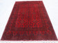 Pure Wool, Naturally Dyed, Hand Knotted, Fine Afghan Traditional Khal Mohammadi Area Rug – 6’ 6’’ x 4’ 12’’