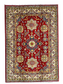 Pure Wool, Naturally Dyed, Hand Knotted, Fine Afghan Traditional Kazak Area Rug – 9’ 10’’ x 6’ 9’’