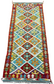 Colorful, Handwoven, Fine Afghan Maimana Kilim - Reversible Runner Rug - 6’ 0’’ x 2’ 7’’