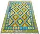 Colorful, Handwoven, Fine Afghan Maimana Kilim - Reversible Area Rug - 4’ 12’’ x 3’ 5’’