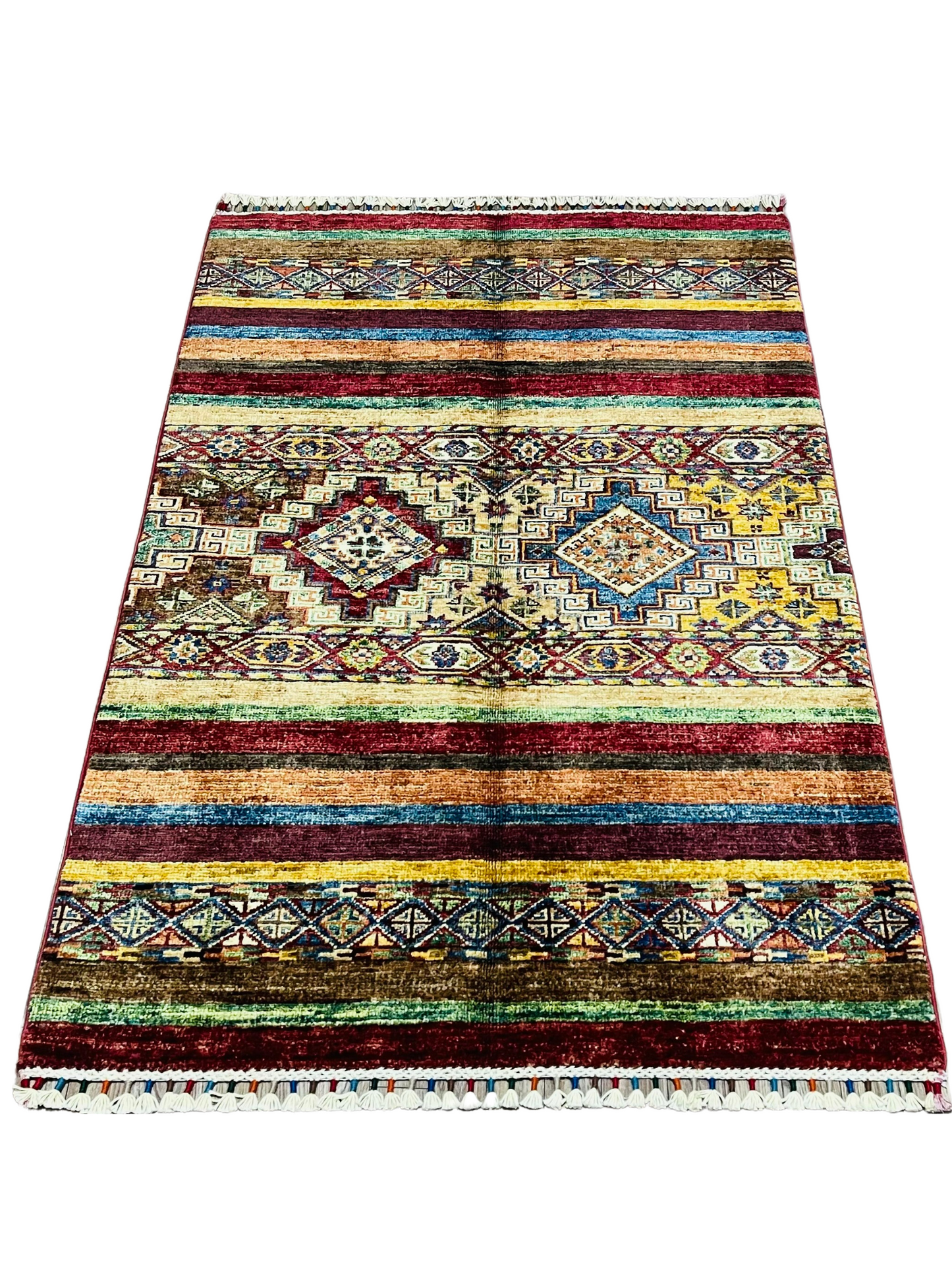 Afghan Handmade Rug -  Tribal Khorjin – 4’ 2’’ x 2’ 8’’