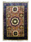 One of a Kind, Pure Wool, Naturally Dyed, Hand Knotted, Fine Afghan Tribal Khorjin Area Rug – 4’ 9’’ x 3’ 3’’