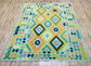 Colorful, Handwoven, Fine Afghan Maimana Kilim - Reversible Area Rug - 6’ 5’’ x 4’ 9’’