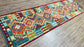 Colorful, Handwoven, Fine Afghan Maimana Kilim - Reversible Runner Rug - 9’ 10’’ x 2’ 9’’