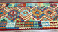 Colorful, Handwoven, Fine Afghan Maimana Kilim - Reversible Runner Rug - 9’ 10’’ x 2’ 9’’