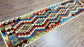 Colorful, Handwoven, Fine Afghan Maimana Kilim - Reversible Runner Rug - 9’ 5’’ x 2’ 5’’