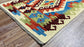 Colorful, Handwoven, Fine Afghan Maimana Kilim - Reversible Runner Rug - 9’ 5’’ x 2’ 5’’