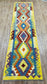 Colorful, Handwoven, Fine Afghan Maimana Kilim - Reversible Runner Rug - 9’ 9’’ x 2’ 6’’