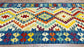 Colorful, Handwoven, Fine Afghan Maimana Kilim - Reversible Runner Rug - 9’ 8’’ x 2’ 9’’