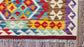 Colorful, Handwoven, Fine Afghan Maimana Kilim - Reversible Runner Rug - 9’ 7’’ x 2’ 9’’