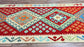 Colorful, Handwoven, Fine Afghan Maimana Kilim - Reversible Runner Rug - 9’ 11’’ x 2’ 8’’