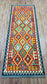 Colorful, Handwoven, Fine Afghan Maimana Kilim - Reversible Runner Rug - 8’ 0’’ x 2’ 10’’