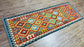 Colorful, Handwoven, Fine Afghan Maimana Kilim - Reversible Runner Rug - 8’ 0’’ x 2’ 10’’