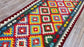 Colorful, Handwoven, Fine Afghan Maimana Kilim - Reversible Runner Rug - 9’ 9’’ x 2’ 9’’