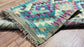 Colorful, Handwoven, Fine Afghan Maimana Kilim - Reversible Runner Rug - 9’ 9’’ x 2’ 7’’