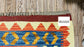 Colorful, Handwoven, Fine Afghan Maimana Kilim - Reversible Area Rug - 9’ 7’’ x 6’ 10’’