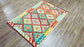 Colorful, Handwoven, Fine Afghan Maimana Kilim - Reversible Area Rug - 5’ 0’’ x 3’ 4’’