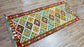 Colorful, Handwoven, Fine Afghan Maimana Kilim - Reversible Runner Rug - 6’ 0’’ x 2’ 7’’