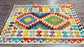 Colorful, Handwoven, Fine Afghan Maimana Kilim - Reversible Area Rug - 4’ 3’’ x 2’ 10’’