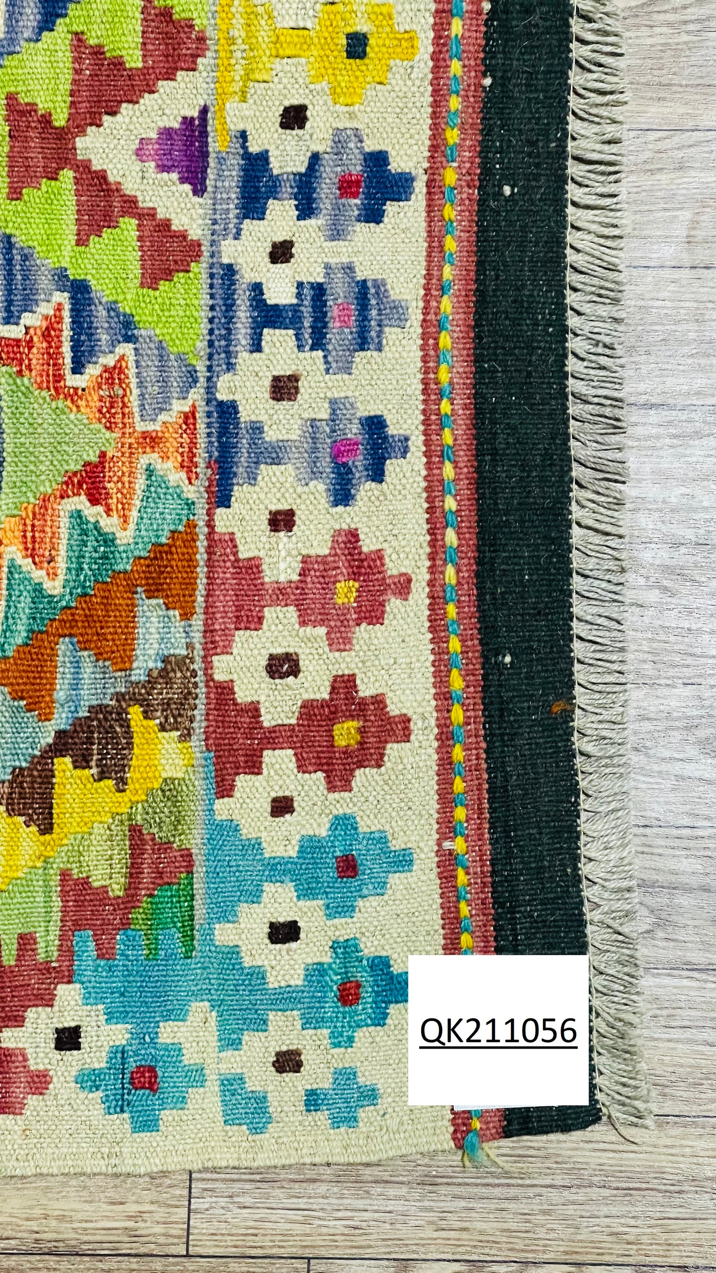 Colorful, Handwoven, Fine Afghan Maimana Kilim - Reversible Area Rug - 4’ 1’’ x 2’ 8’’