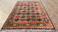 One of a Kind, Pure Wool, Naturally Dyed, Hand Knotted, Fine Afghan Tribal Merinos Area Rug – 9’ 6’’ x 6’ 6’’