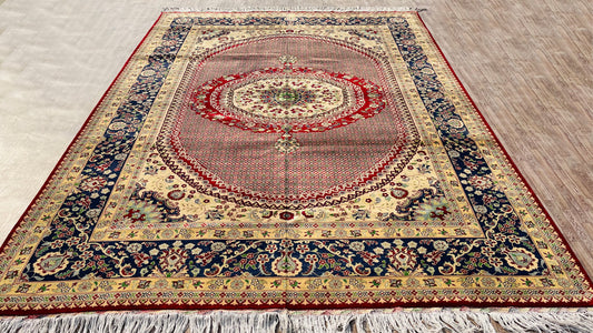 One of a Kind, Pure Wool, Naturally Dyed, Hand Knotted, Fine Afghan Tribal Merinos Area Rug – 11’ 5’’ x 8’ 6’’