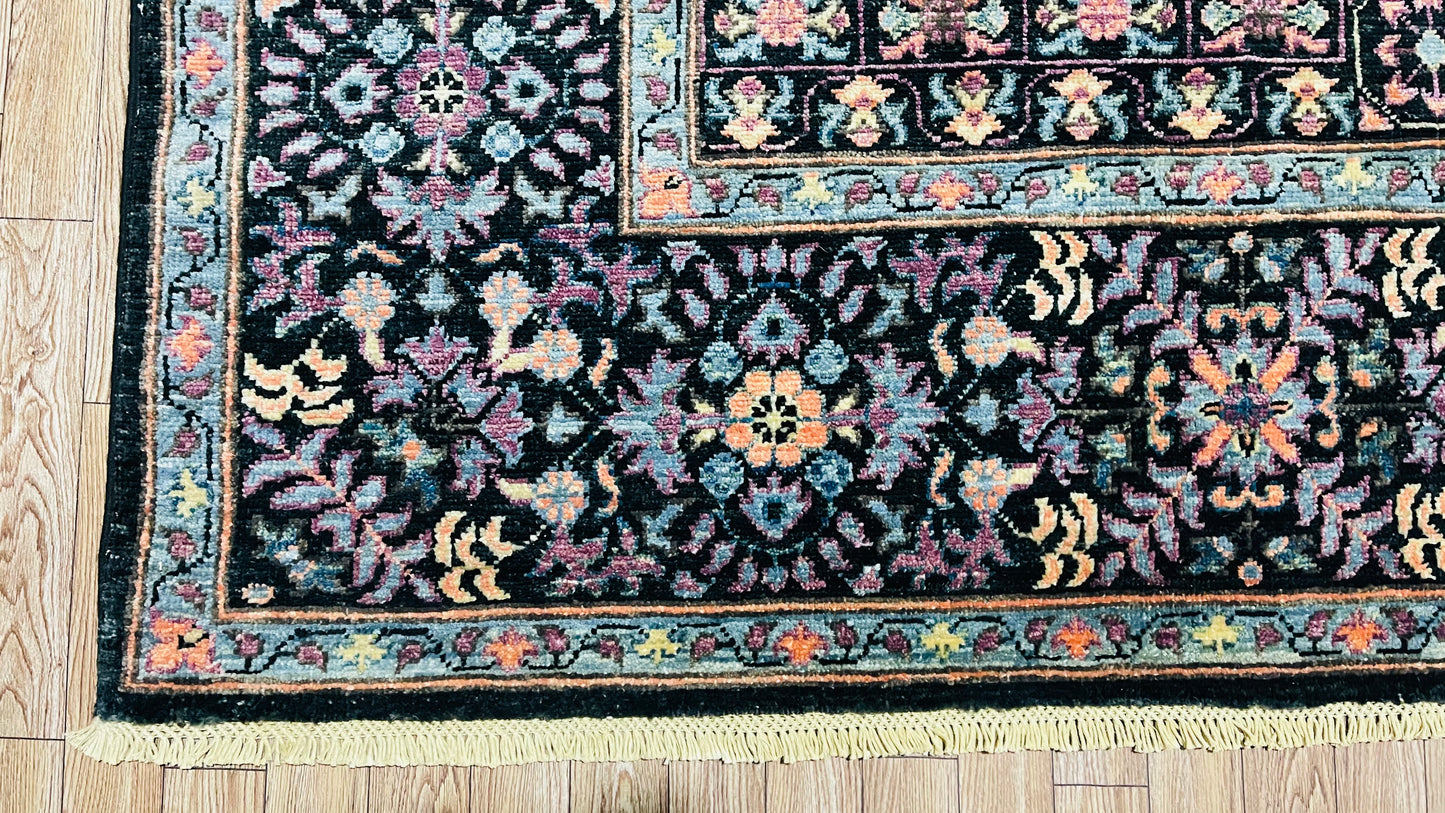 One of a Kind, Pure Wool, Naturally Dyed, Hand Knotted, Fine Afghan Tribal Mamluk Area Rug – 8’ 6’’ x 5’ 12’’