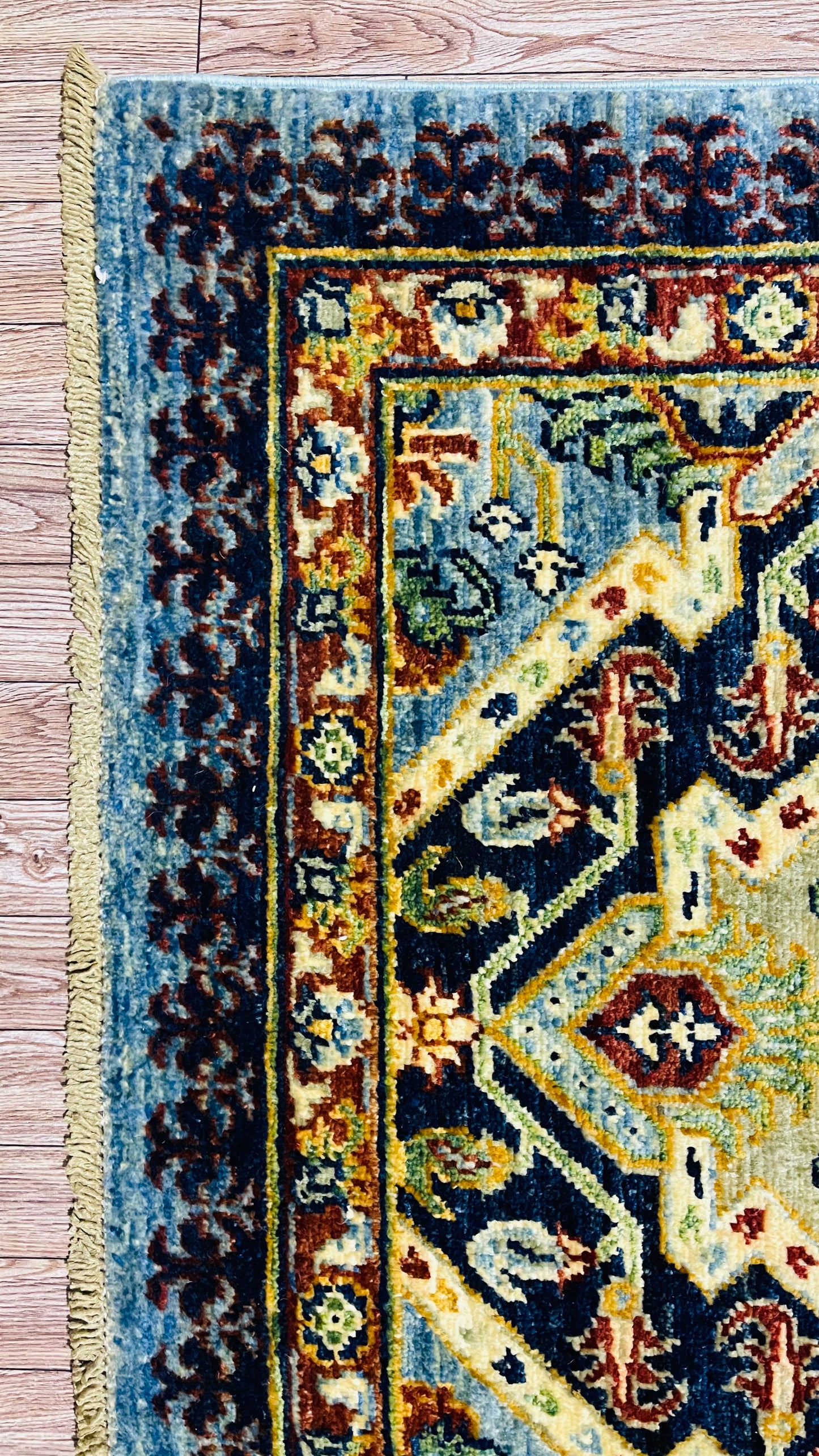 One of a Kind, Pure Wool, Naturally Dyed, Hand Knotted, Fine Afghan Traditional Chobi Runner Rug – 9’ 11’’ x 2’ 1’’