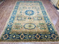 One of a Kind, Pure Wool, Naturally Dyed, Hand Knotted, Fine Afghan Tribal Mamluk Area Rug – 10’ 6’’ x 6’ 6’’