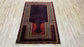 Pure Wool, Naturally Dyed, Hand Knotted, Fine Afghan Traditional Prayer Area Rug – 4’ 7’’ x 2’ 11’’