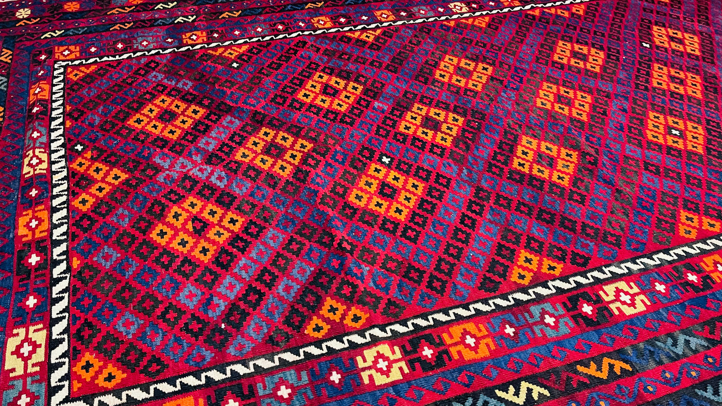 Afghan Handmade Rugd -  Ghalmori Kilim - 16’ 7’’ x 9’ 8'’