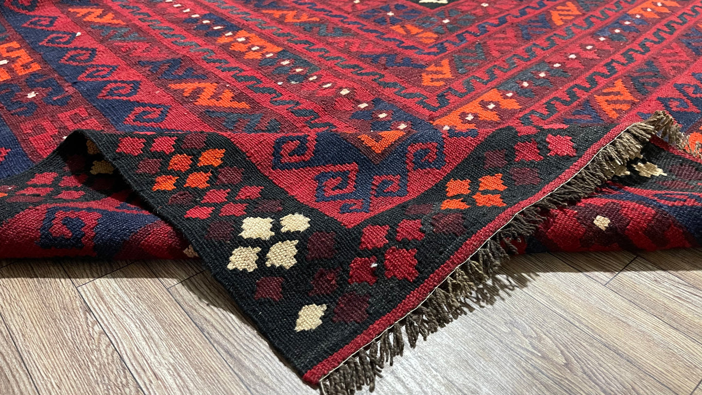 Afghan Handmade Rug -  Ghalmori Kilim - 15’ 6’’ x 9’ 11'’