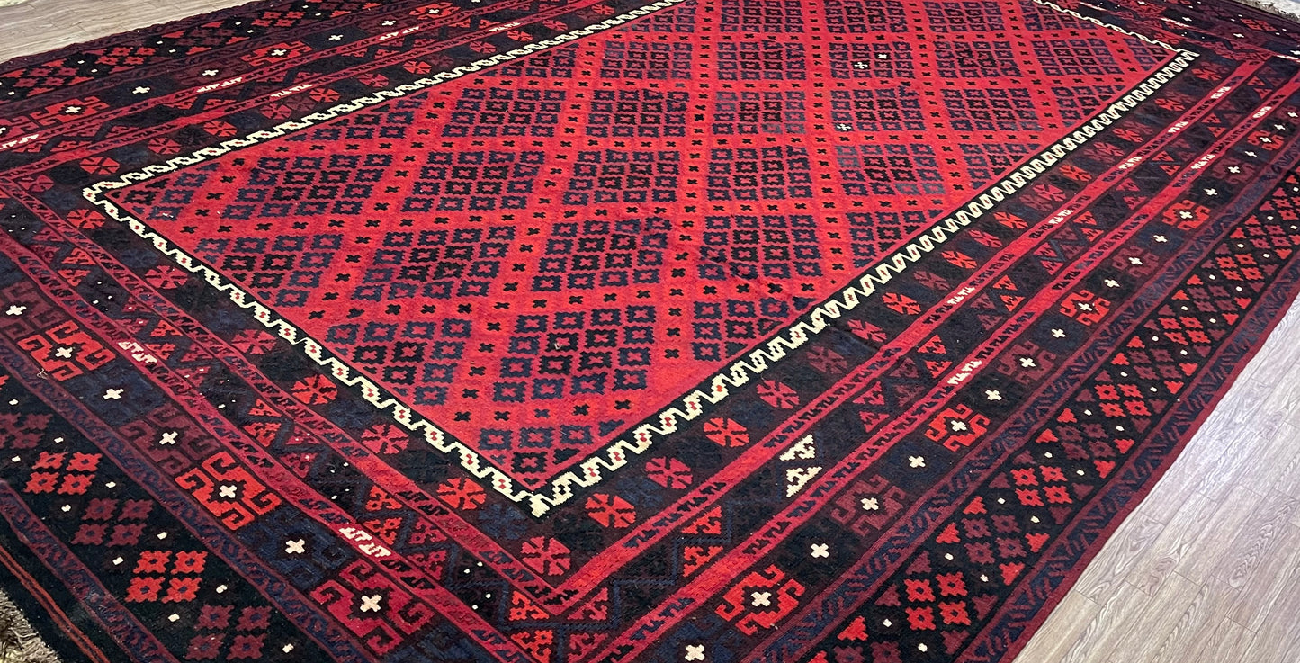 Afghan Handmad Rug - Ghalmori Kilim - 15’ 5’’ x 9’ 5'’