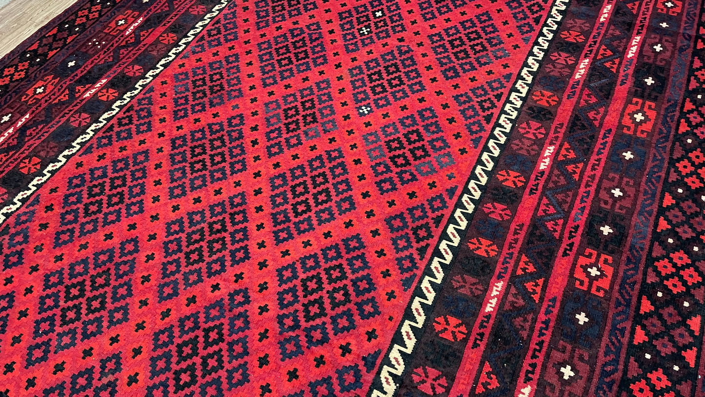 Afghan Handmad Rug - Ghalmori Kilim - 15’ 5’’ x 9’ 5'’