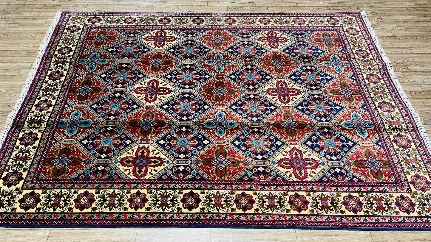 One of a Kind, Pure Wool, Naturally Dyed, Hand Knotted, Fine Afghan Tribal Merinos Area Rug – 6’ 6’’ x 4’ 9’’