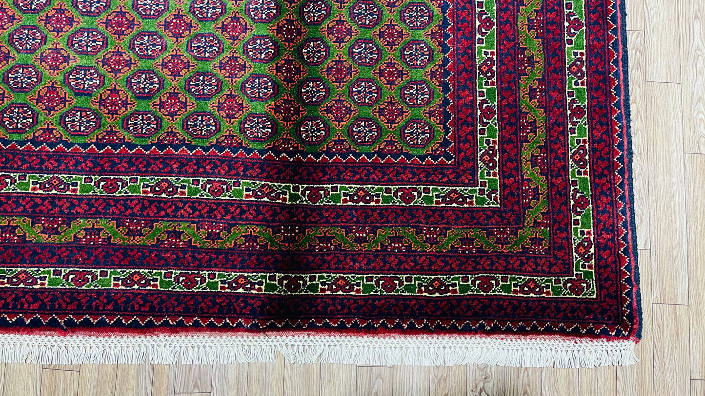 Afghan Handmade Rug - Traditional Mauri Gul – 6’ 3’’ x 4’ 10’’