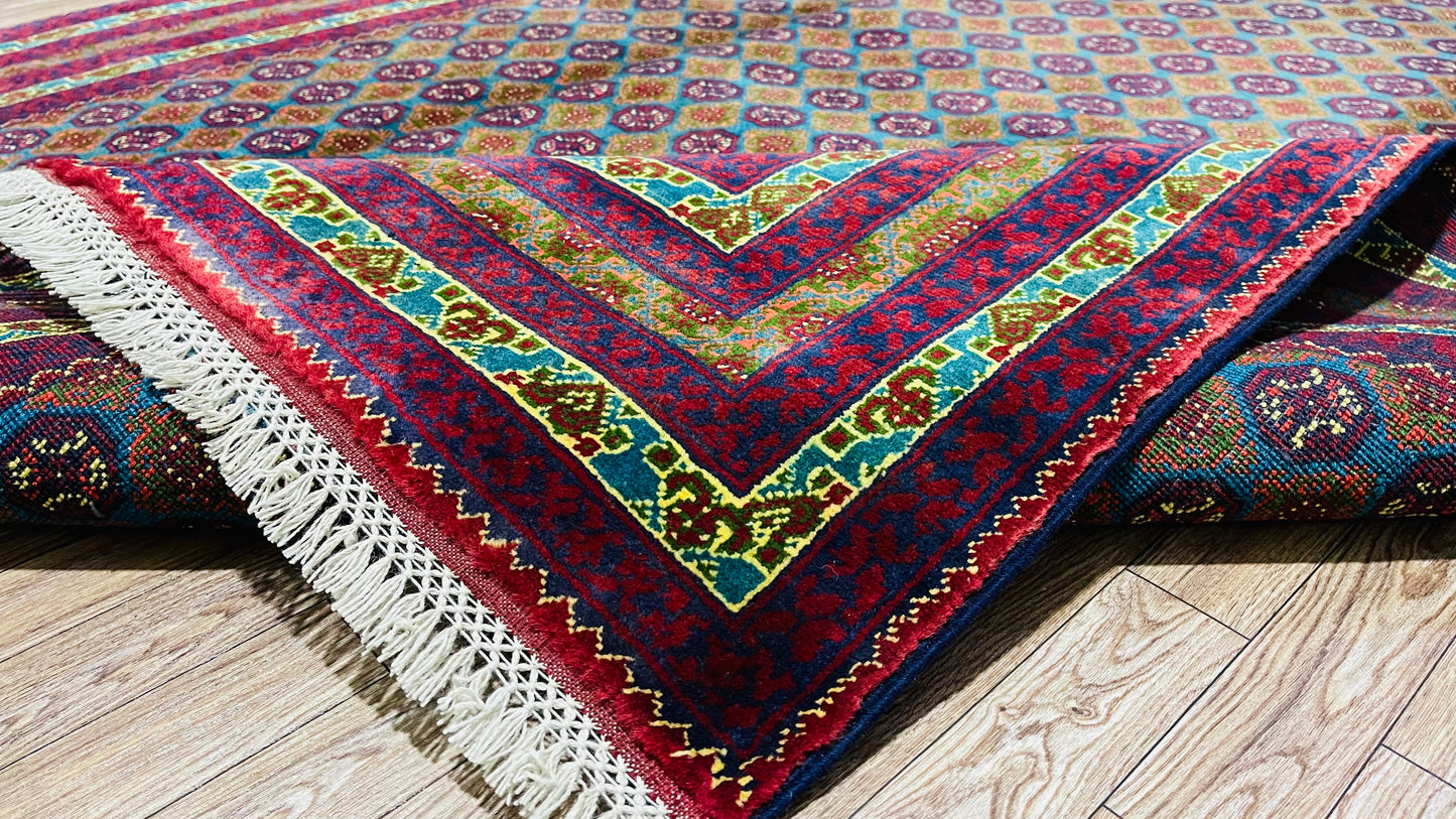 Afghan Handmade Rug - Traditional Mauri Gul – 6’ 3’’ x 4’ 10’’