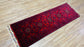 Pure Wool, Naturally Dyed, Hand Knotted, Fine Afghan Traditional Khal Mohammadi Runner Rug - 5' 1'' x 1' 8''