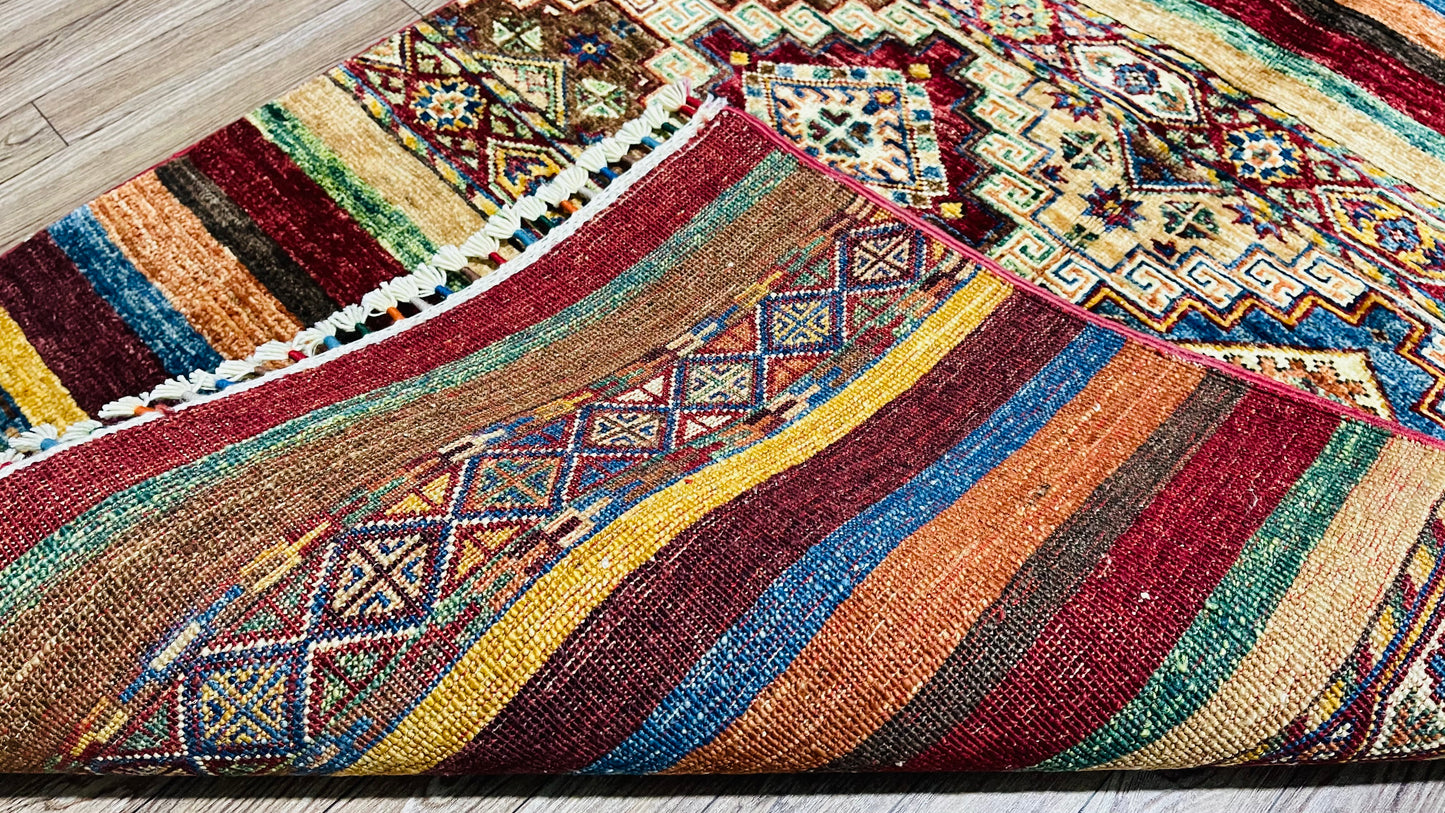 Afghan Handmade Rug -  Tribal Khorjin – 4’ 2’’ x 2’ 8’’