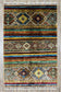 One of a Kind, Pure Wool, Naturally Dyed, Hand Knotted, Fine Afghan Tribal Khorjin Area Rug - 4' 2'' x 2' 9''